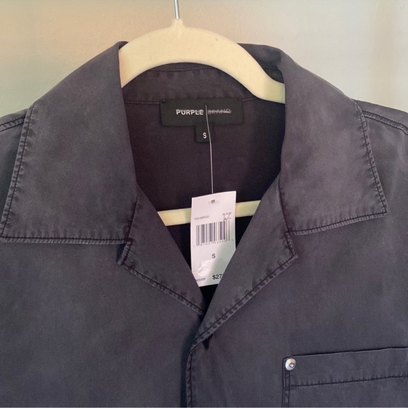Purple Brand Faded Cotton Poplin Shirt - Picture 2 of 7